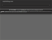 Tablet Screenshot of mytickling.com